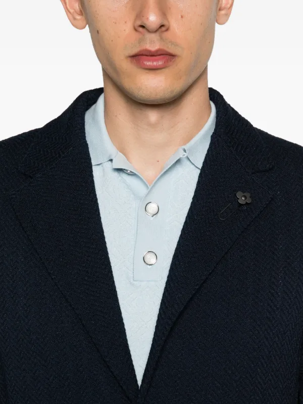 Lardini ノッチドラペル ジャケット | ブルー | FARFETCH JP