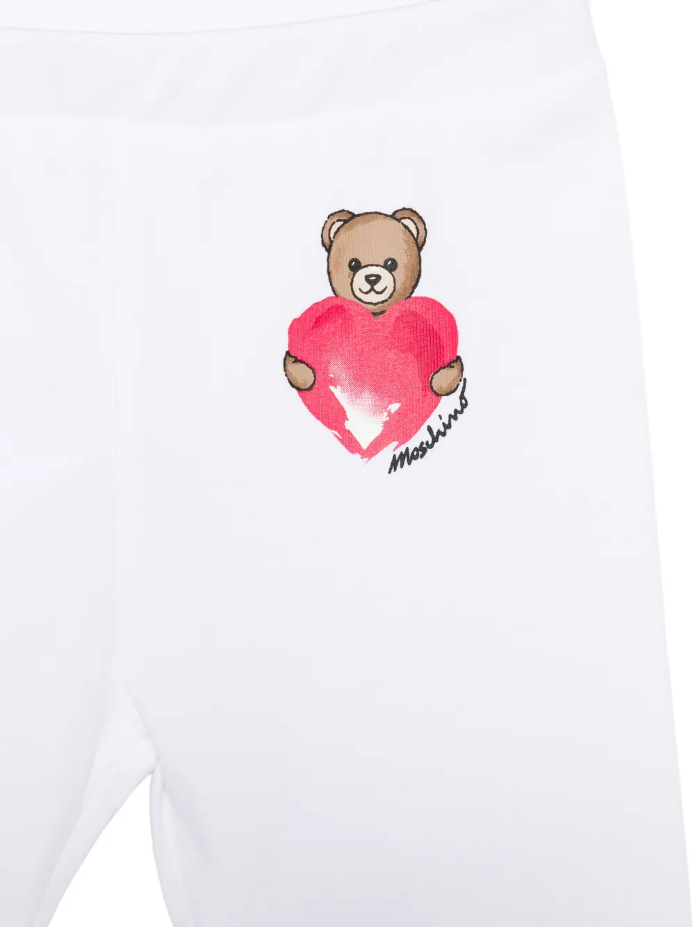 Moschino Kids Legging met grafische print Wit