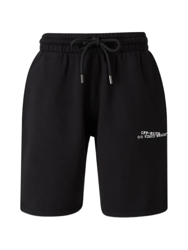 off-white ショートパンツ 24ss Off-White ドローストリング ショートパンツ | ブラック | FARFETCH JP