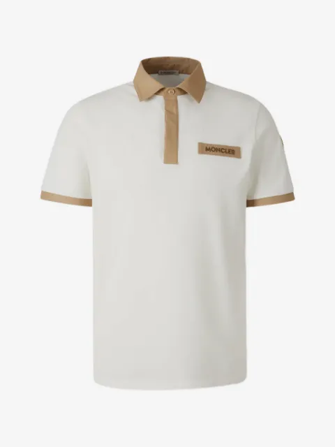 Moncler logo-stitched polo shirt