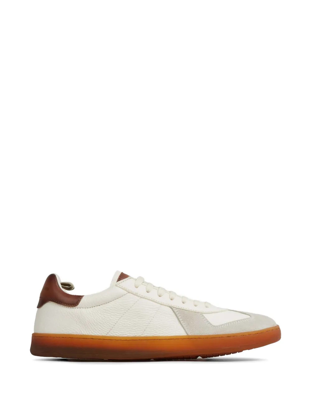 Officine Creative Militia 001 panelled leather sneakers - Weiß