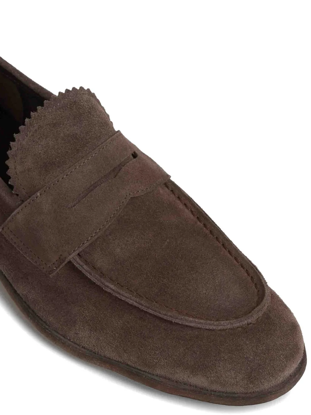 Officine Creative Loafers met gewelfd detail en penny bandje Bruin