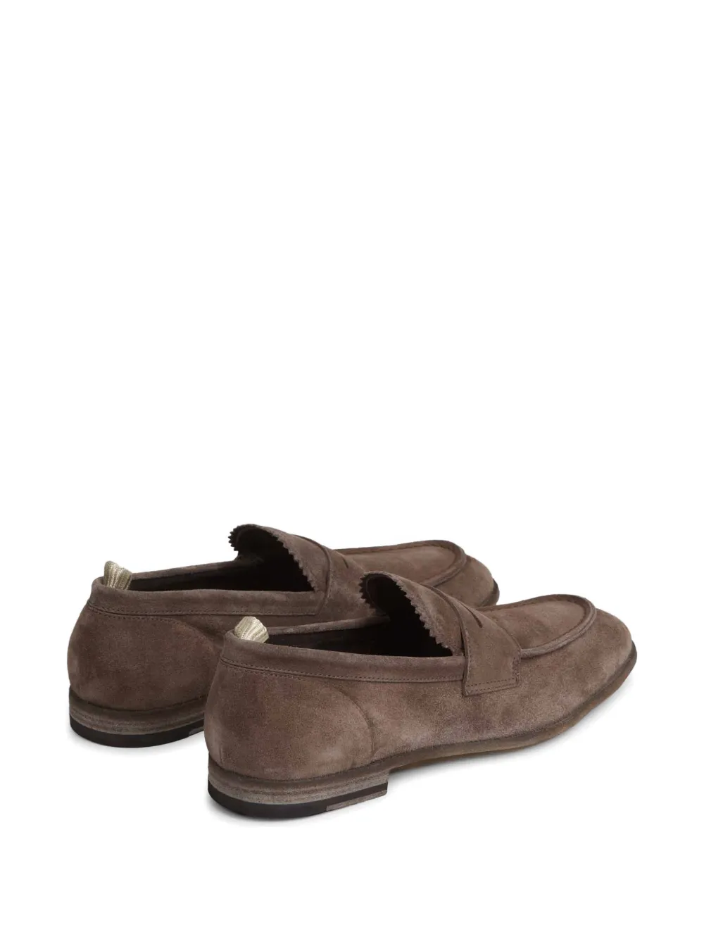 Officine Creative Loafers met gewelfd detail en penny bandje Bruin