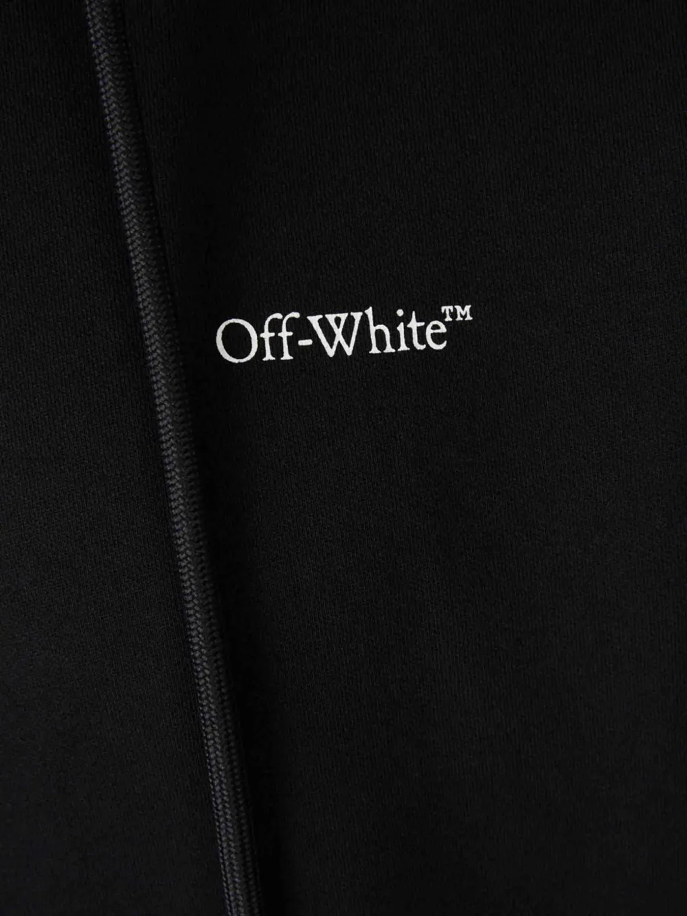 Off-White Hoodie met logo Zwart