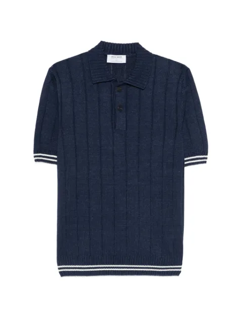Gran Sasso ribbed-knit polo shirt