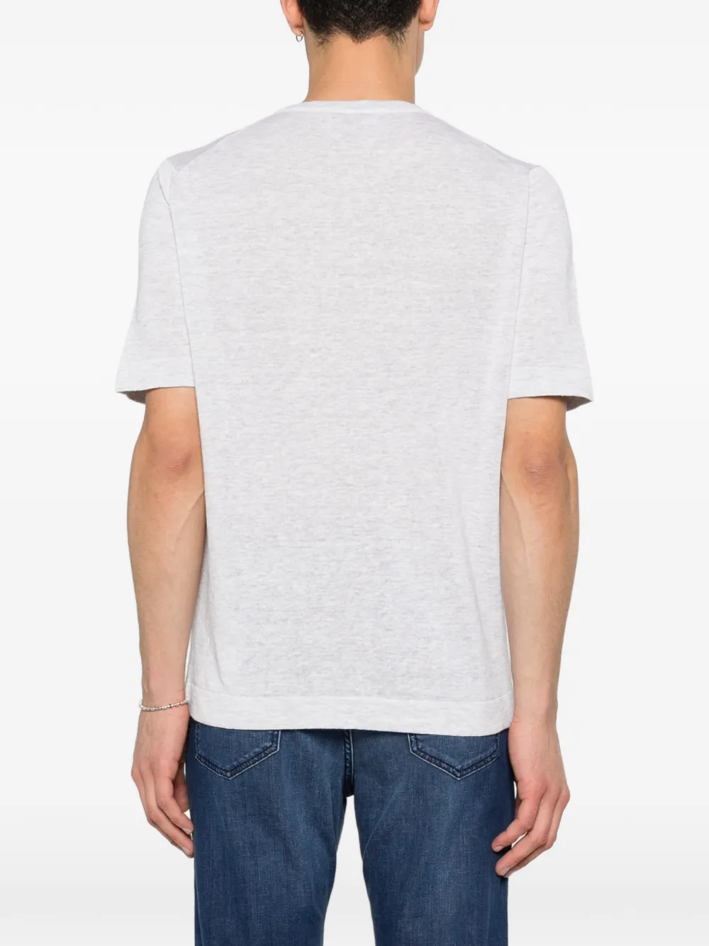 Gran Sasso T-shirt met ronde hals Grijs