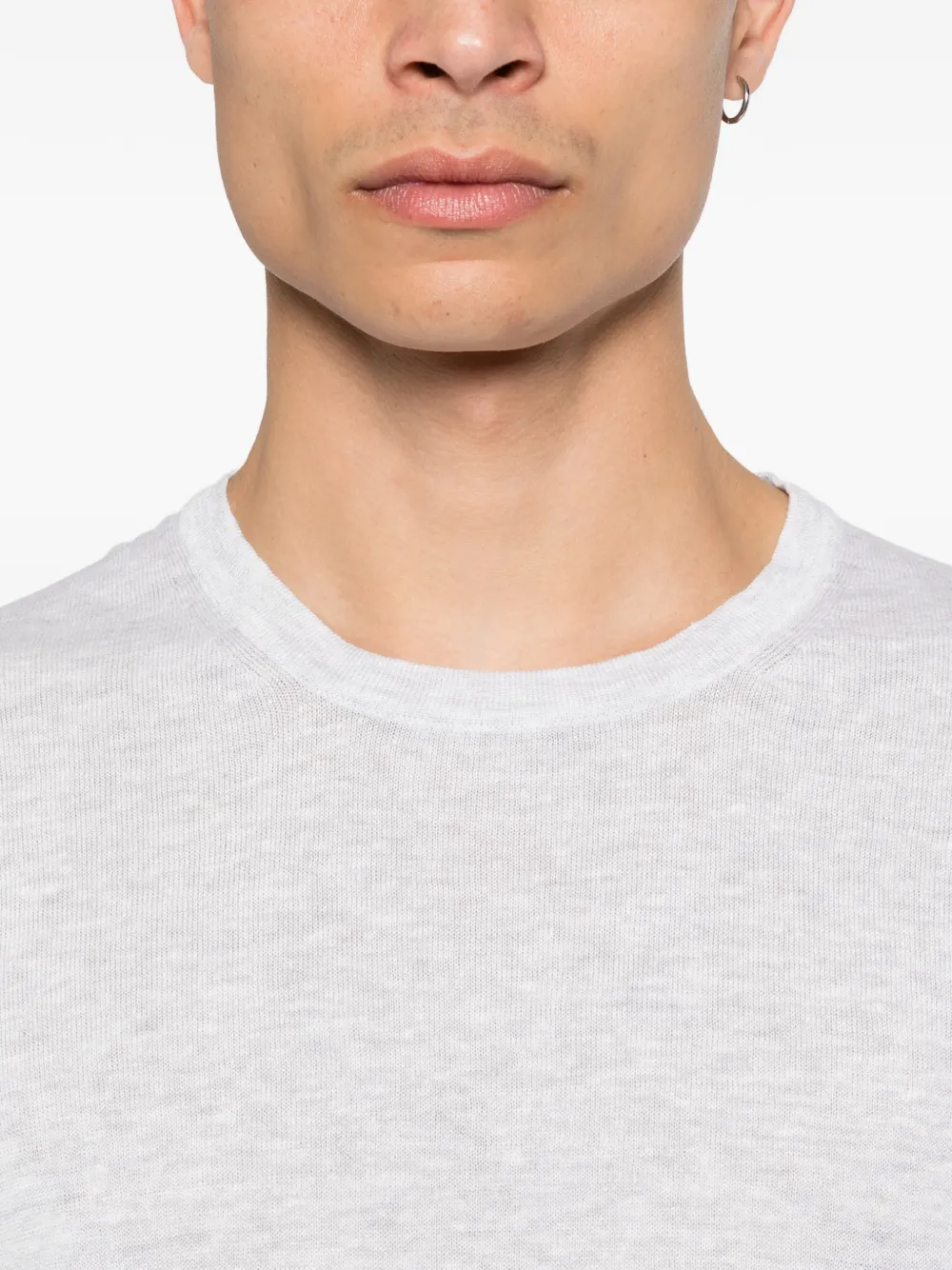 Gran Sasso T-shirt met ronde hals Grijs