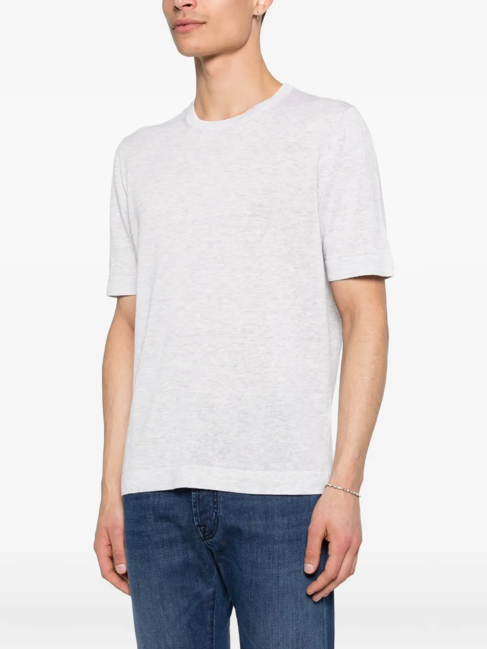 Gran Sasso T-shirt met ronde hals Grijs