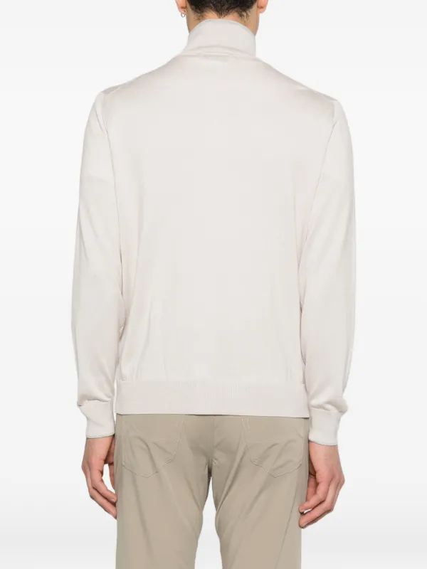 Gran Sasso Zip Cardigan | Neutrals | FARFETCH ID