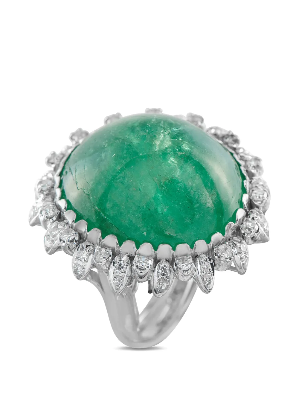 LB Exclusive diamond and emerald ring - Argento