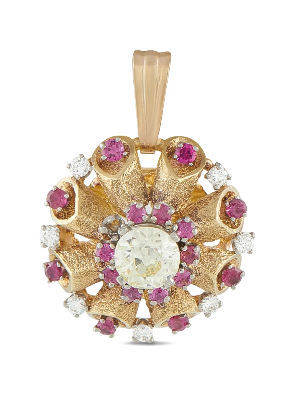 LB Exclusive diamond ruby embellished pendant - Oro