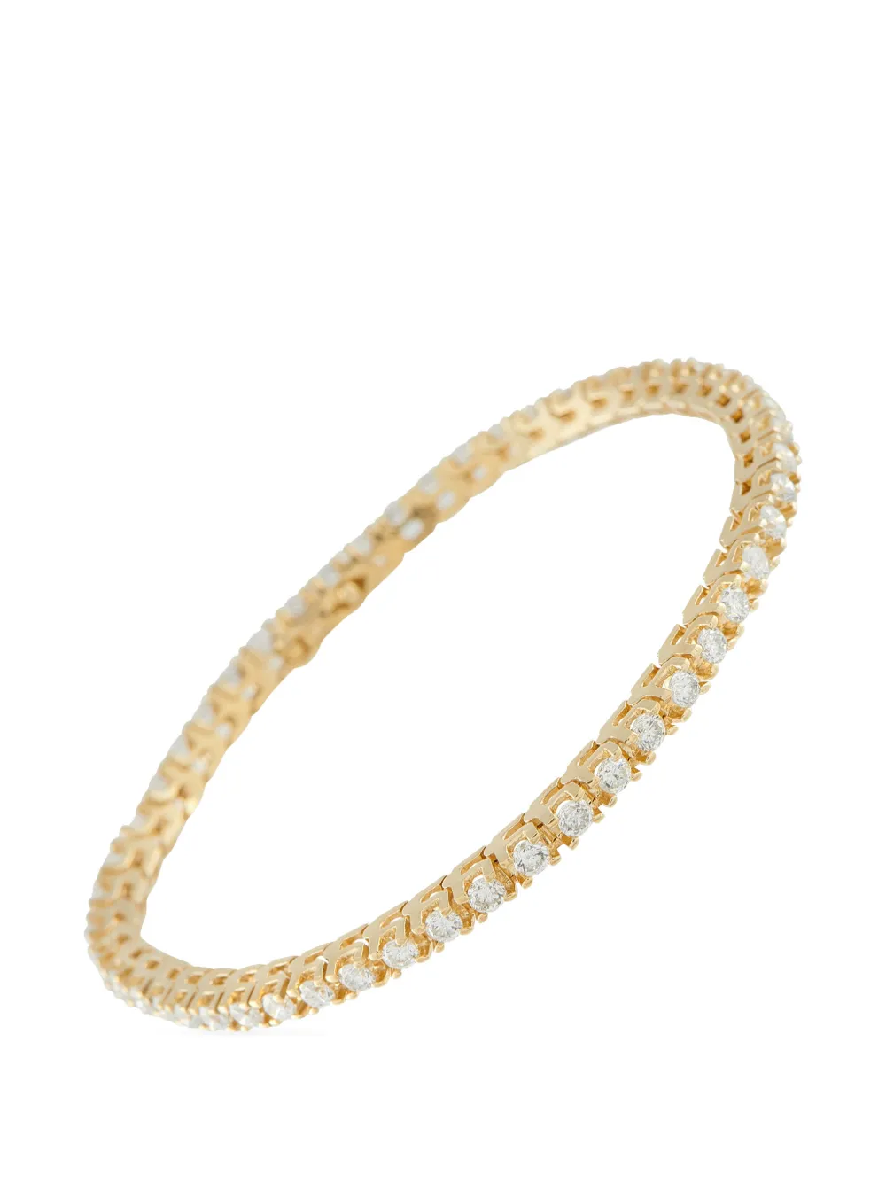Pre-owned Lb Exclusive Diamond Tennis Bracelet In Gold