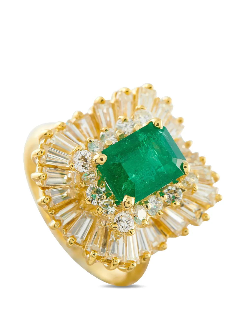 LB Exclusive diamond and Emerald ring - Oro