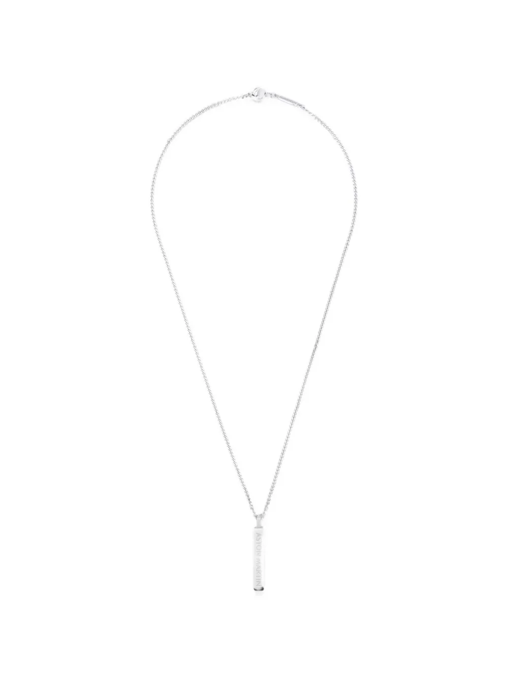 Aston Martin Watches logo-engraved necklace - Silber