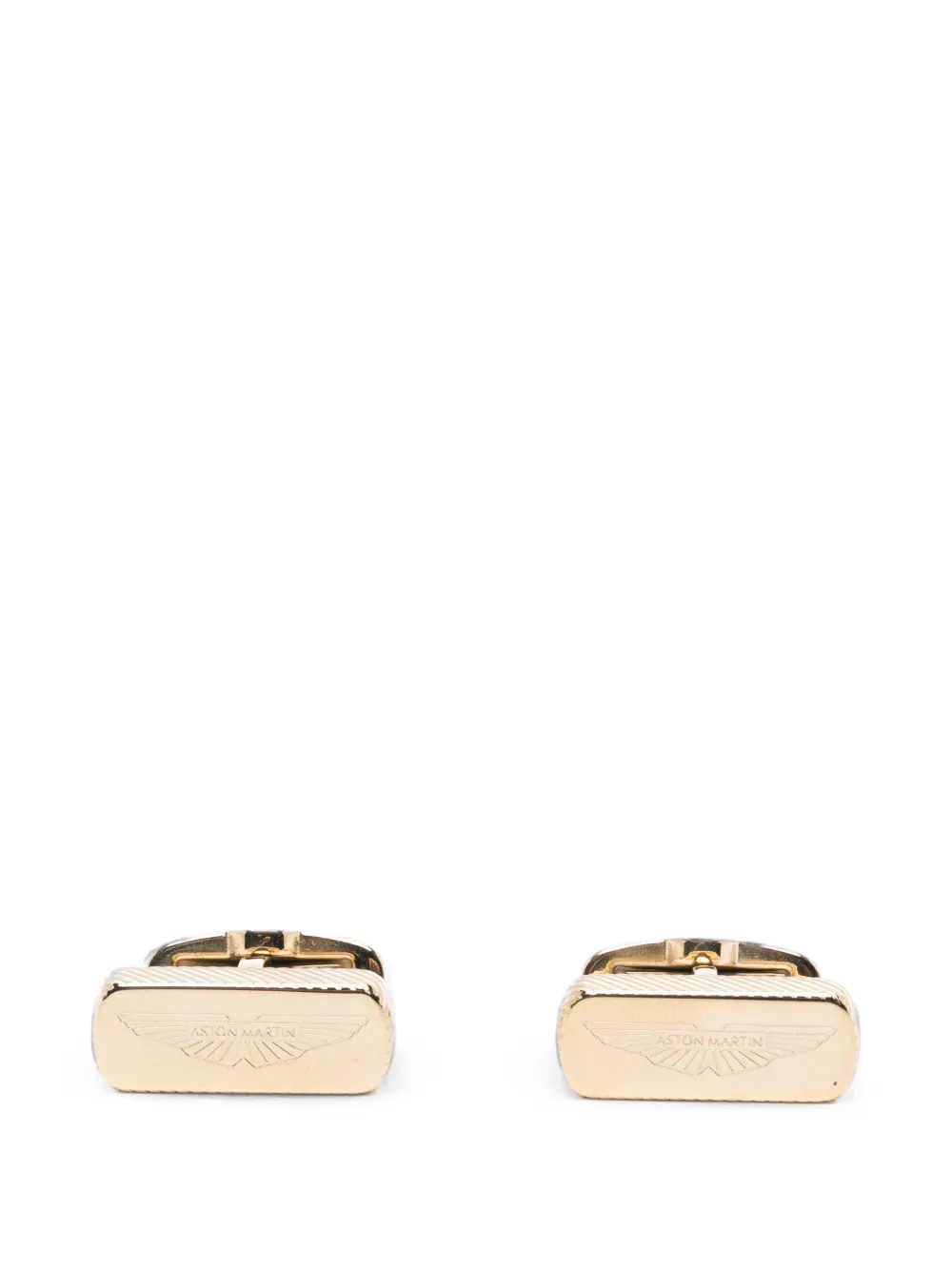 Aston Martin Watches logo-engraved cufflinks - Gold