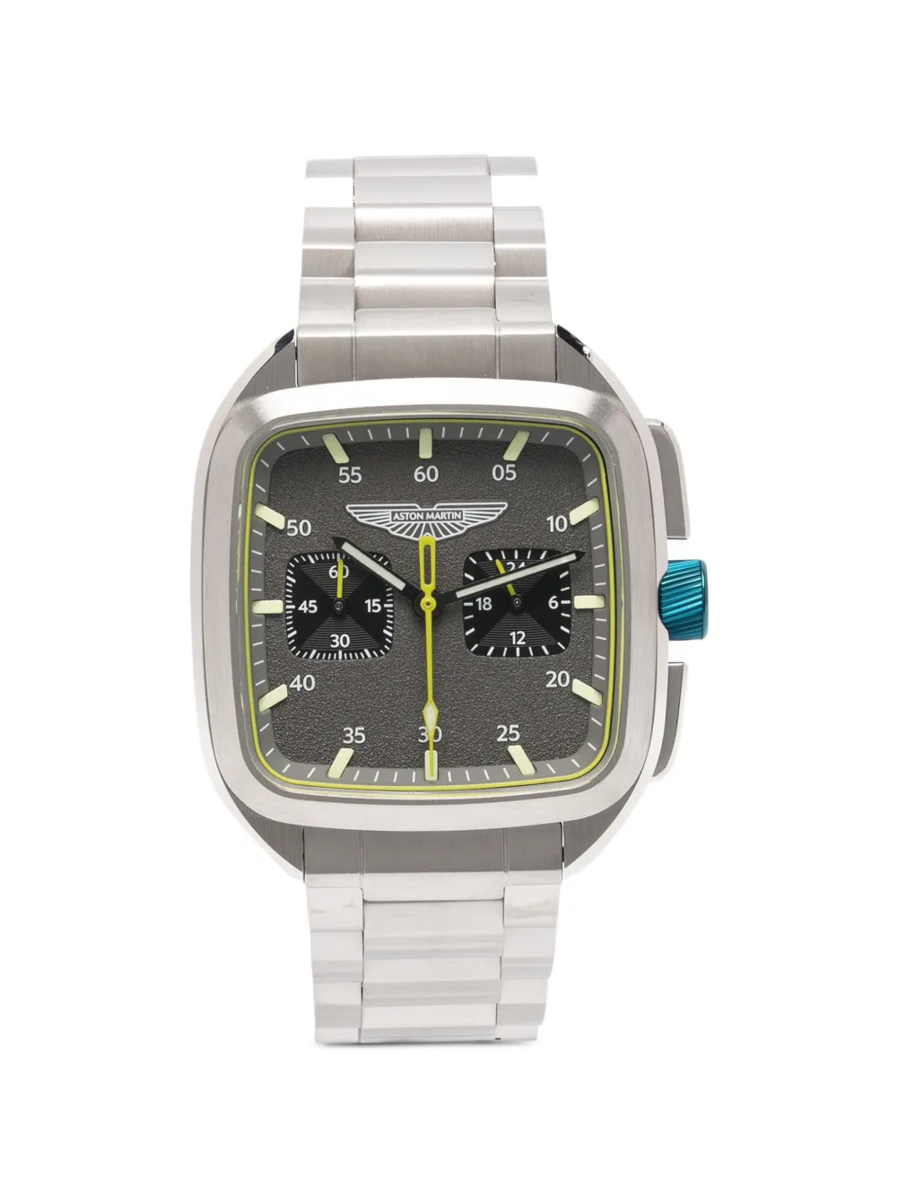 Aston Martin Watches chronograph-dial cushion-case 44mm watch - Argento