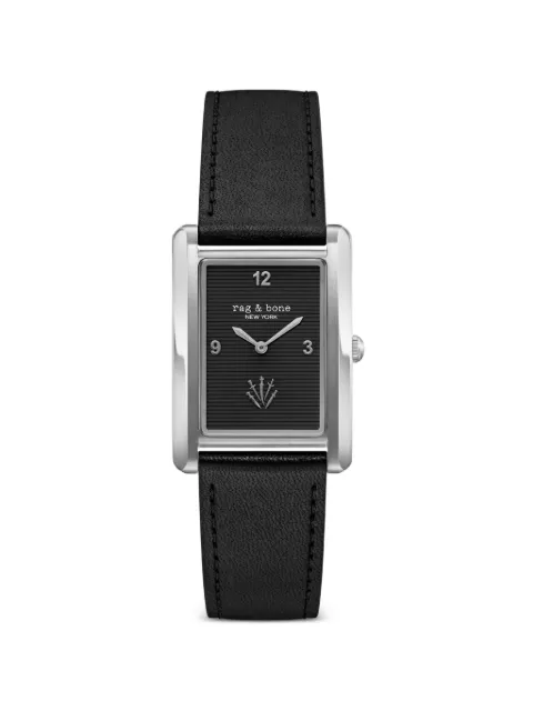 rag & bone reloj rectangular de 26 mm