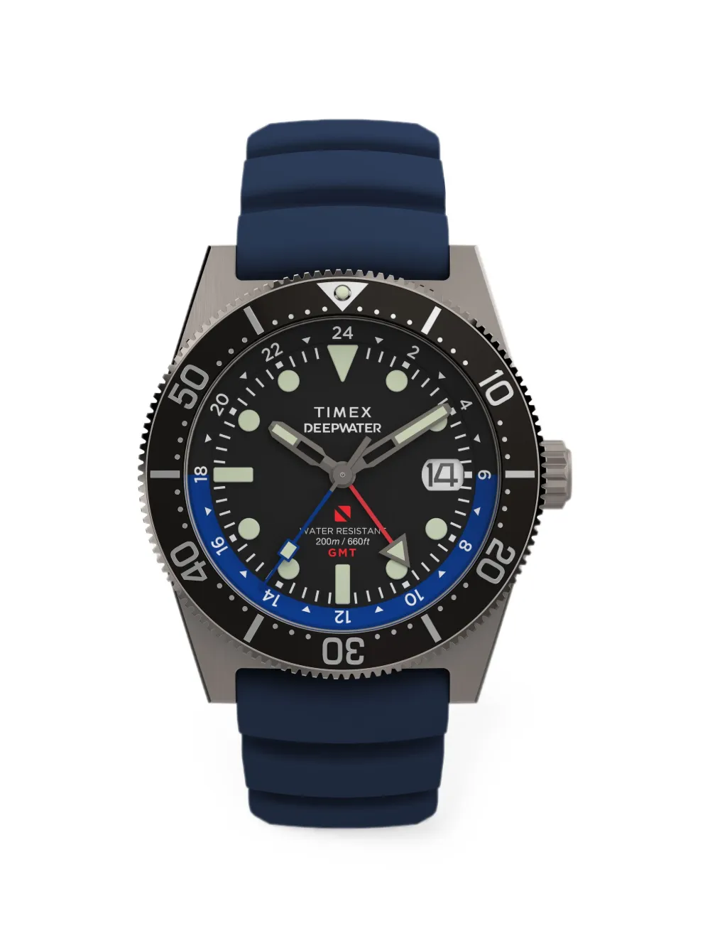 TIMEX Deepwater Reef 200 GMT 41mm watch - Nero