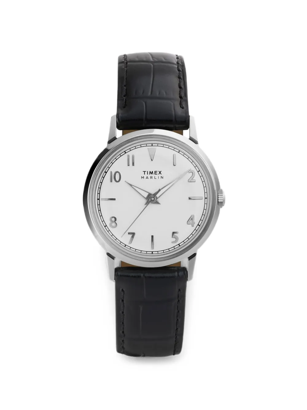 TIMEX Marlin croc-effect-strap 34mm watch - Argento