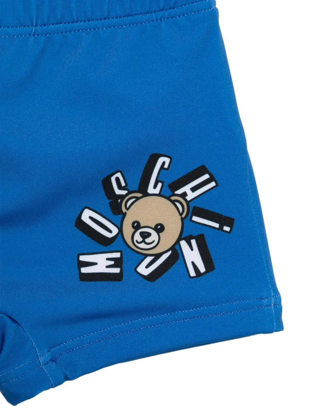 Moschino Kids Zwembroek met print Blauw