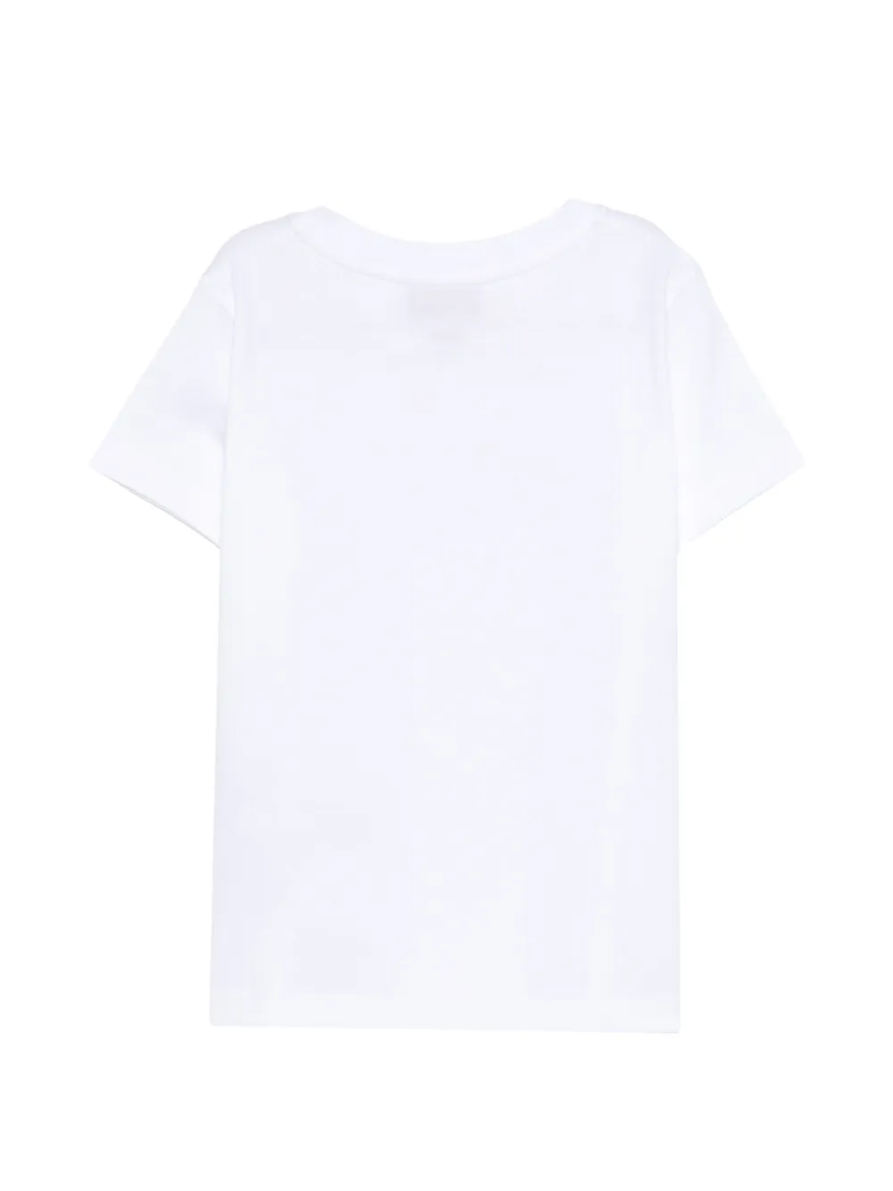 Moschino Kids T-shirt met autoprint en korte mouwen Wit