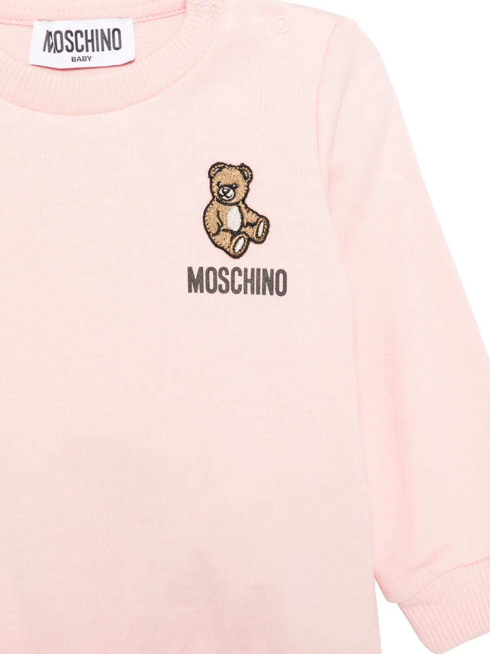 Moschino Kids Sweater met teddy-borduurwerk Roze
