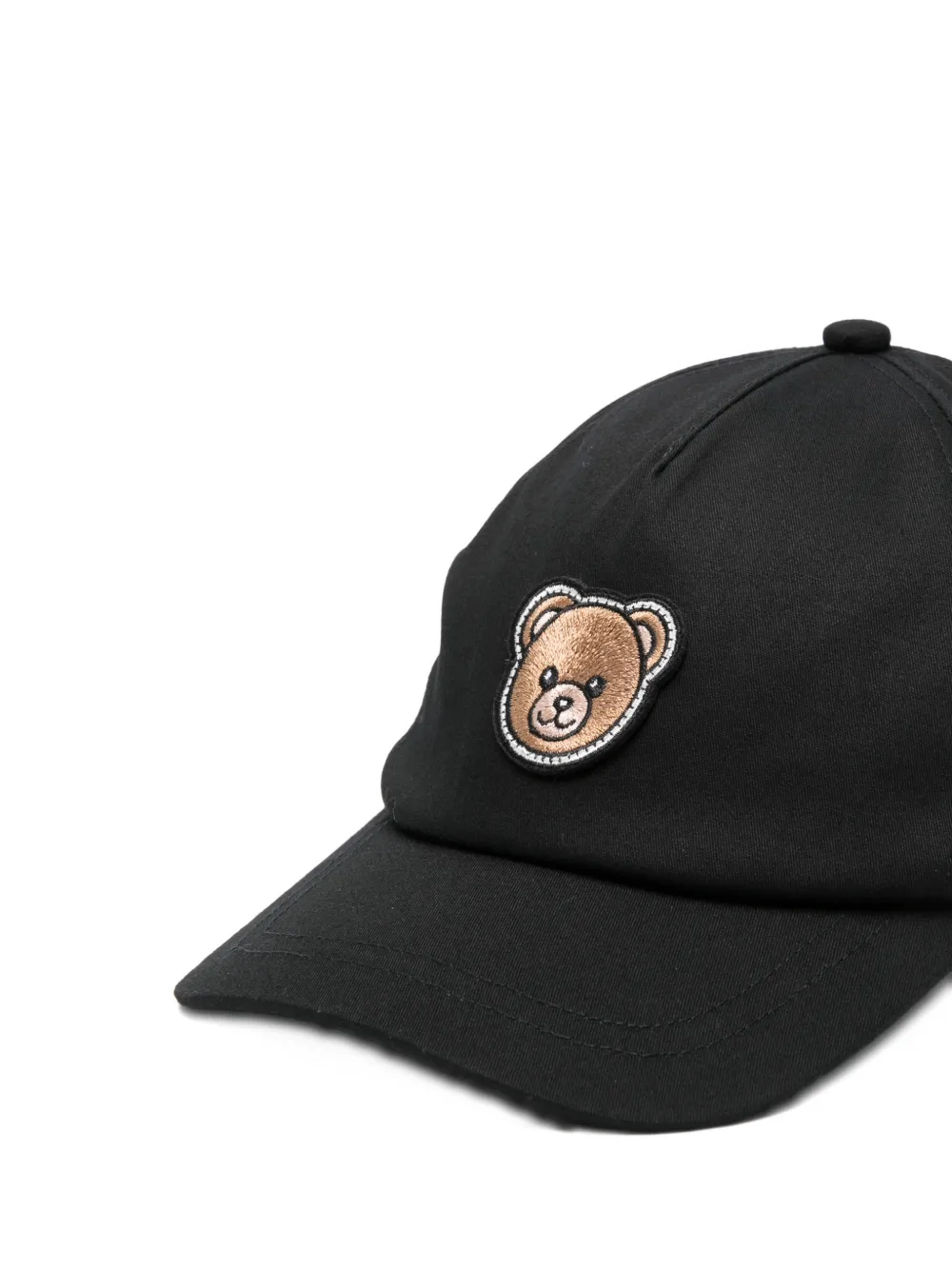 Moschino Kids Honkbalpet met teddy-applicatie Zwart