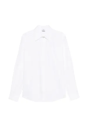 Jacquemus logo-embroidered long-sleeve Shirt | White | FARFETCH