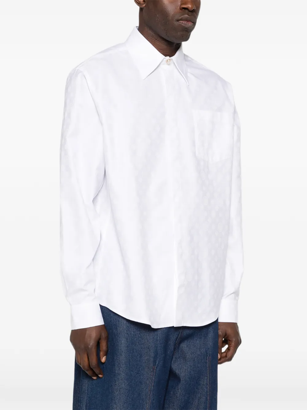 Casablanca Shirt met monogram Wit