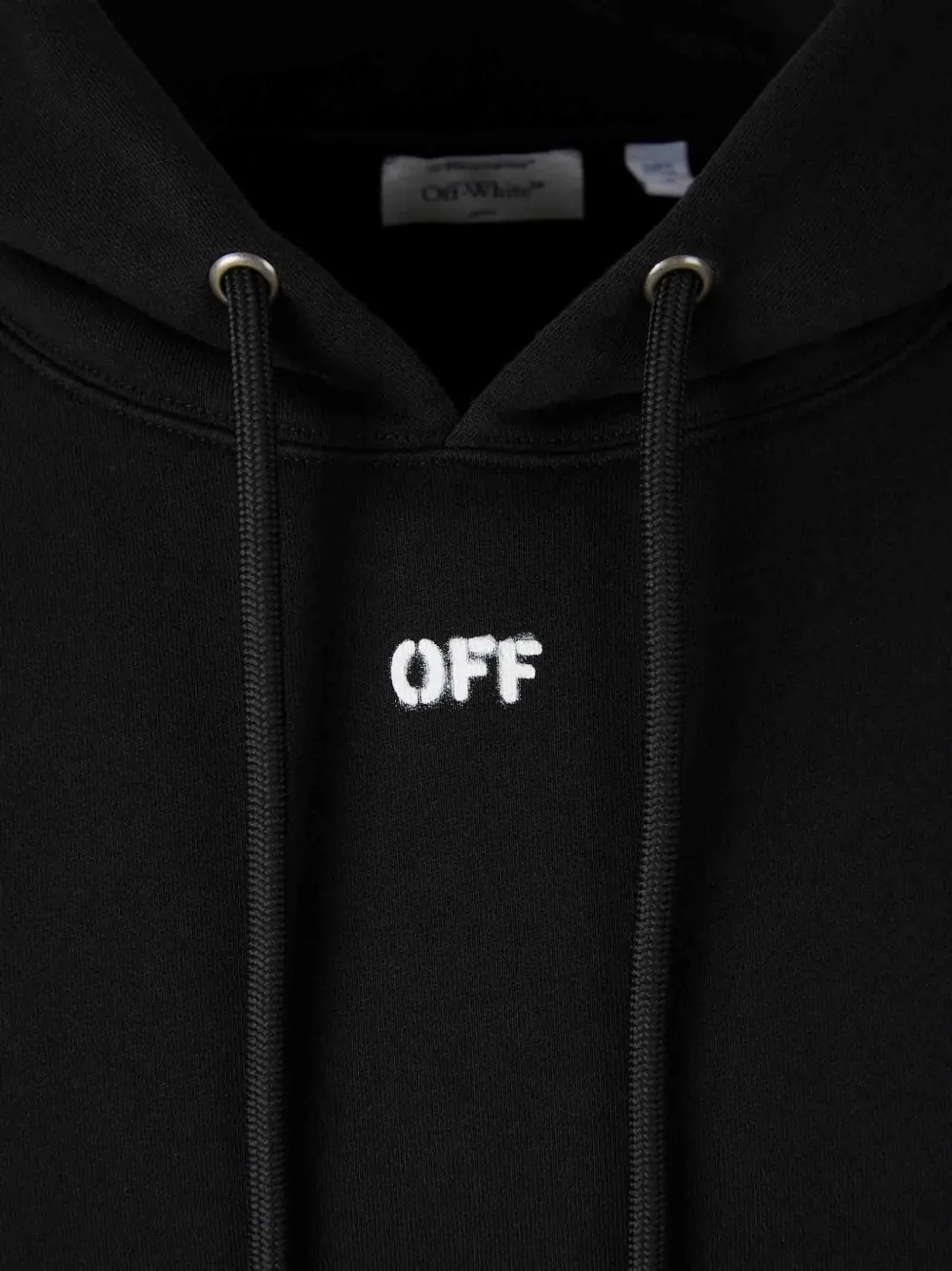 Off-White Hoodie met print Zwart