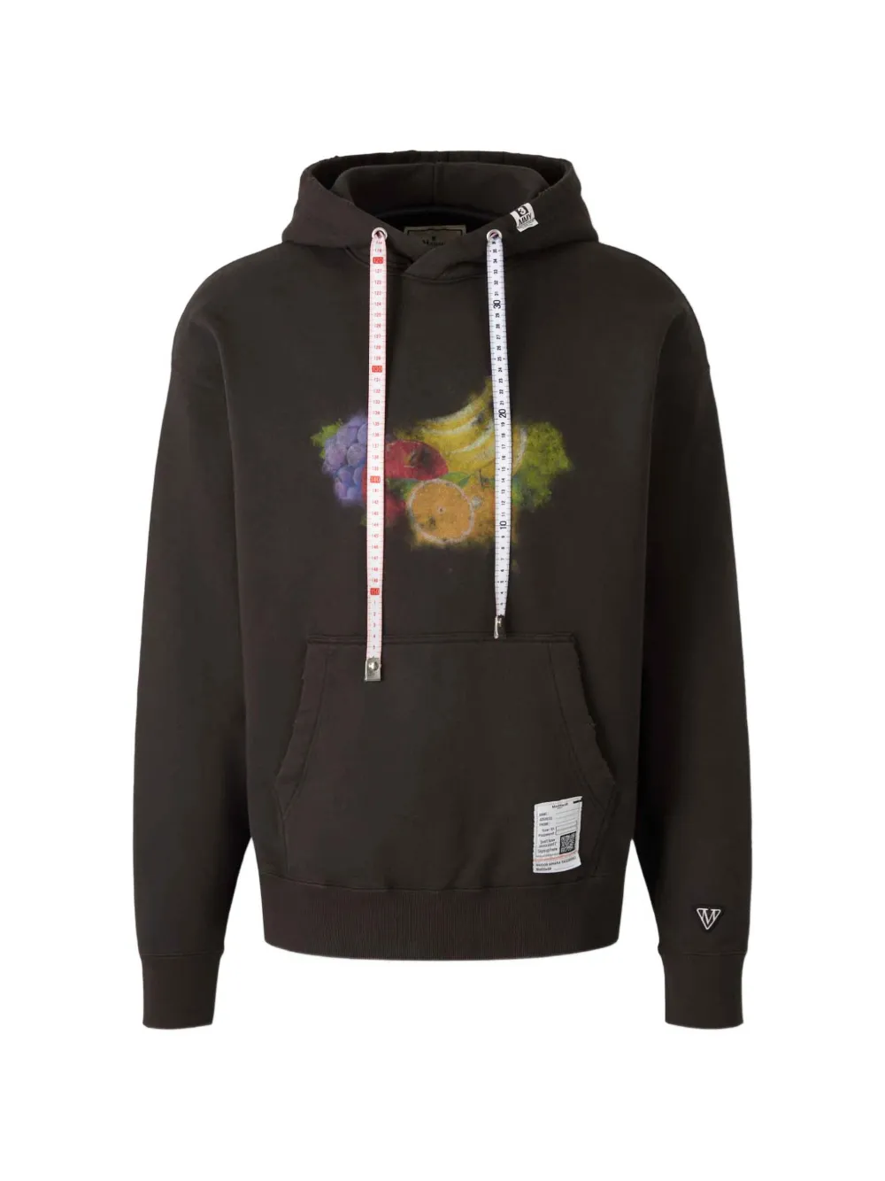 Maison MIHARA YASUHIRO fruit-graphic hoodie - Black