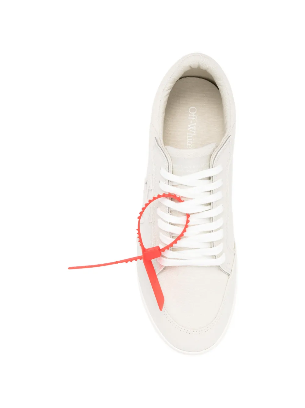 Off-White Sneakers met patch Beige