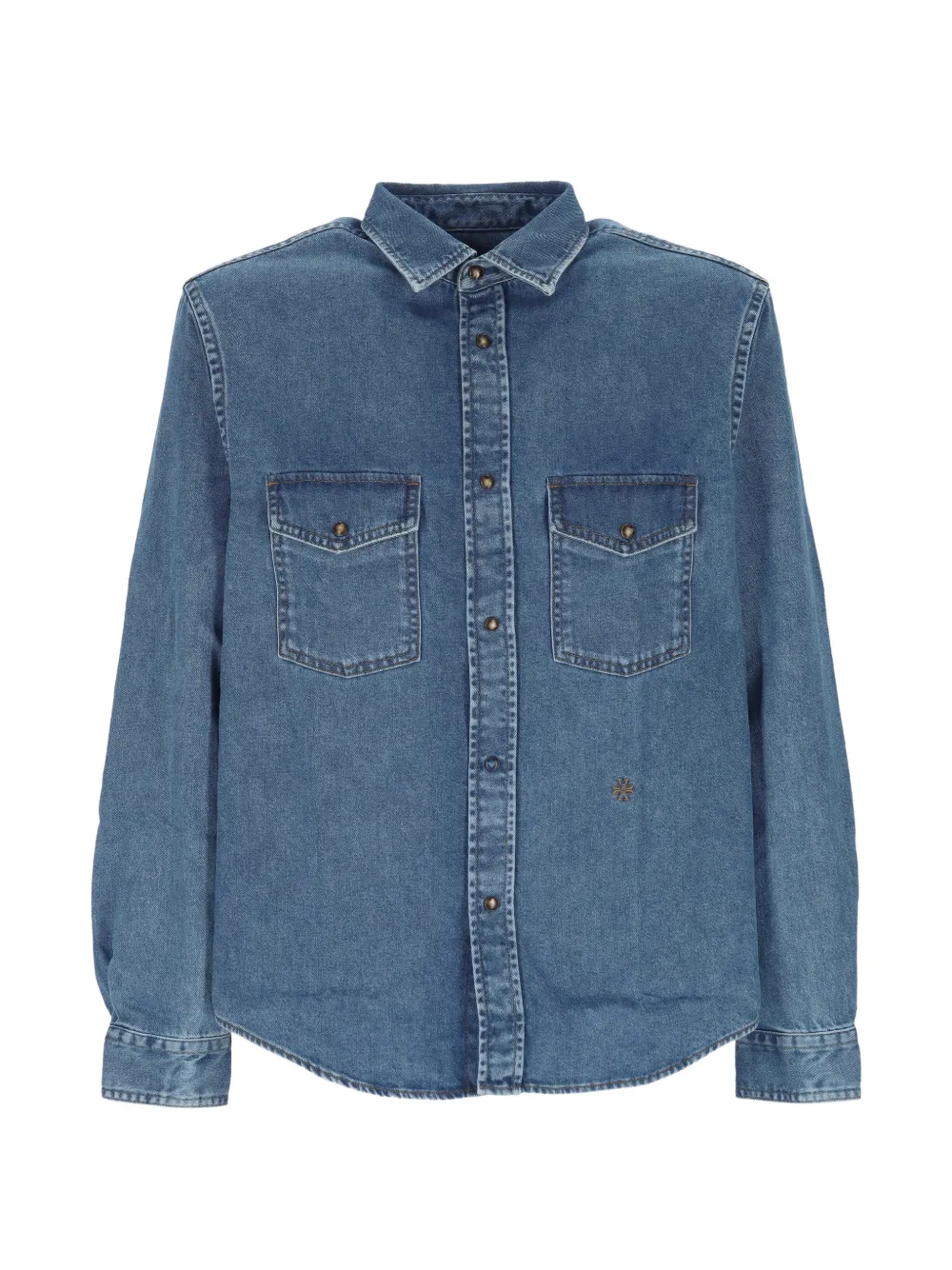 Jacob Cohën pocket embroidered shirt - Blau