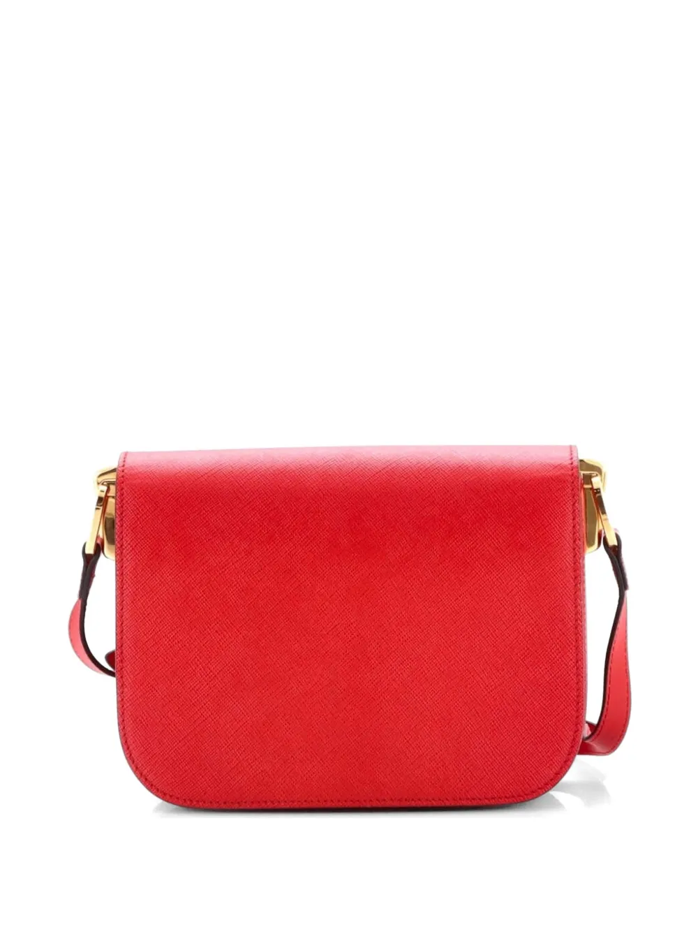 Embleme Flap Bag Saffiano Leather Small Shoulder Bag