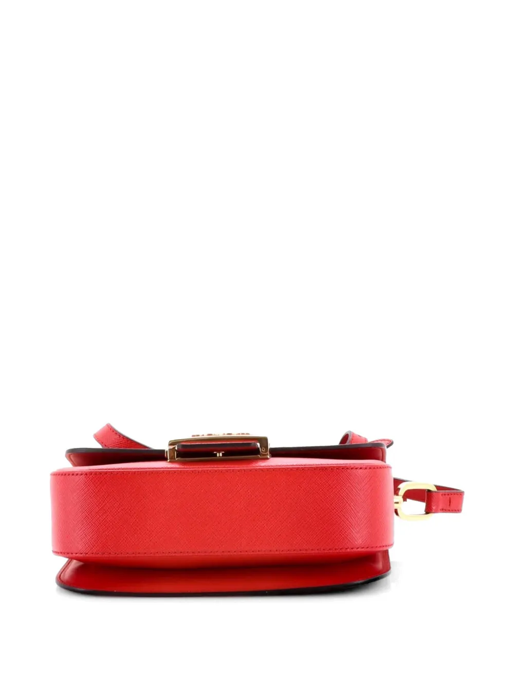Embleme Flap Bag Saffiano Leather Small Shoulder Bag