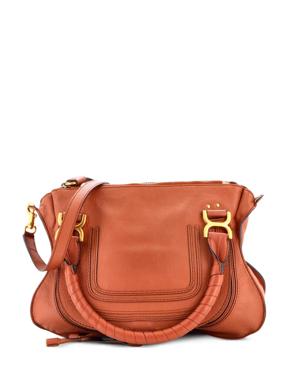 Chloé Pre-Owned Borsa a tracolla Marcie piccola in pelle - Marrone