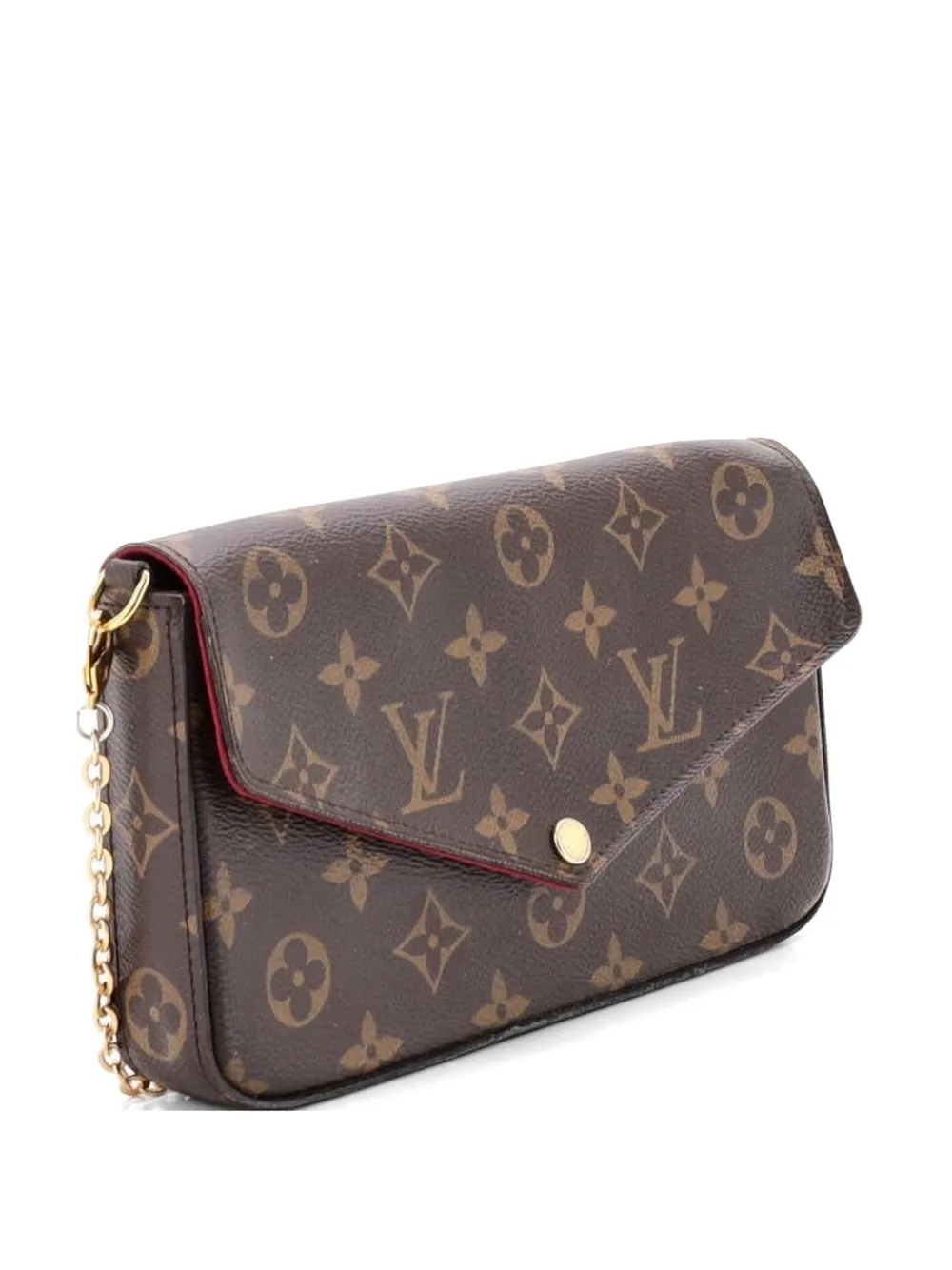 Louis Vuitton Pre-Owned Felicie Pochette Monogram Canvas crossbody bag - Marrone