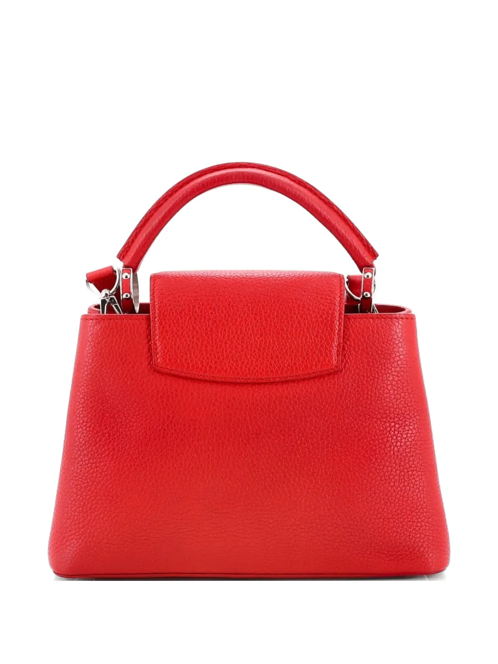 Louis Vuitton Pre-owned Capucines Bag Leather BB Satchel in Red, view 2