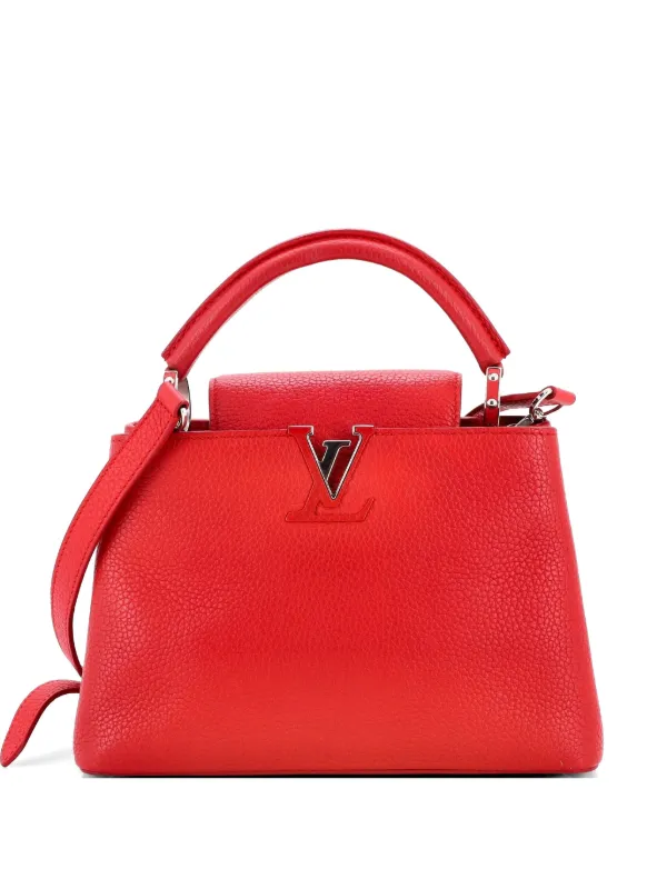 Louis Vuitton Pre-owned Capucines Bag Leather BB Satchel in Red