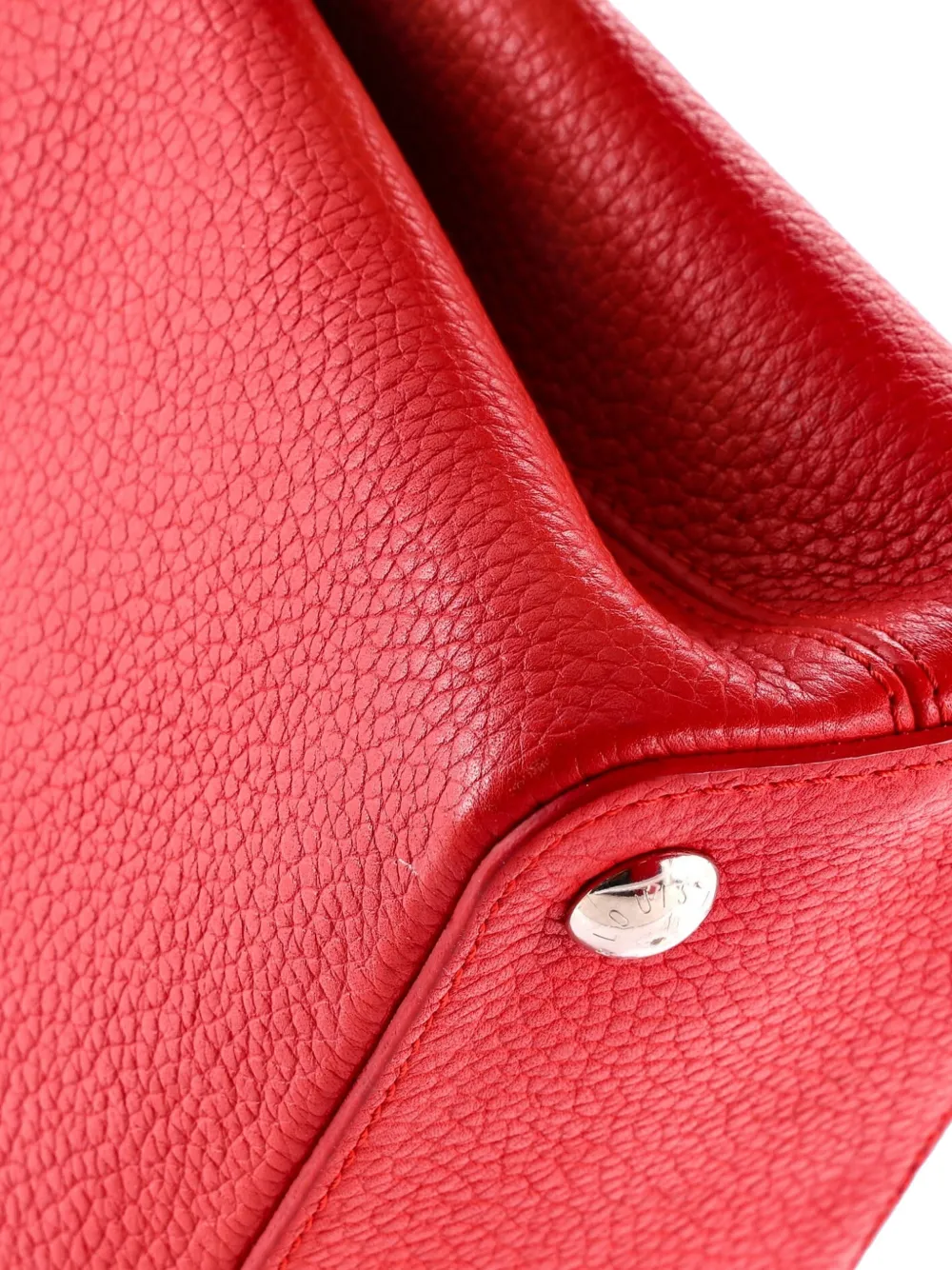 Louis Vuitton Pre-owned Capucines Bag Leather BB Satchel in Red, view 4