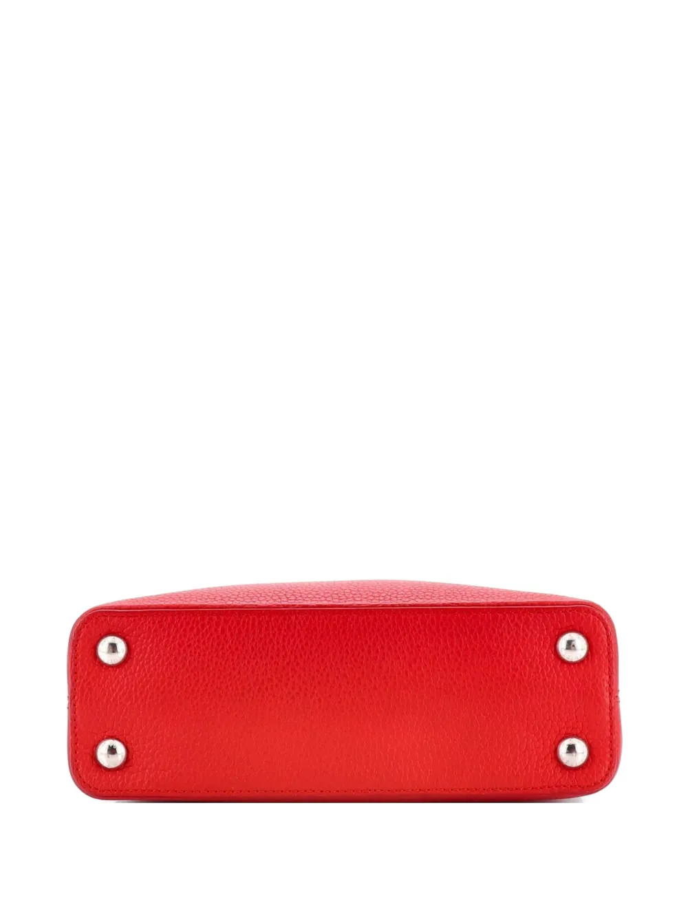 Louis Vuitton Pre-owned Capucines Bag Leather BB Satchel in Red, view 3