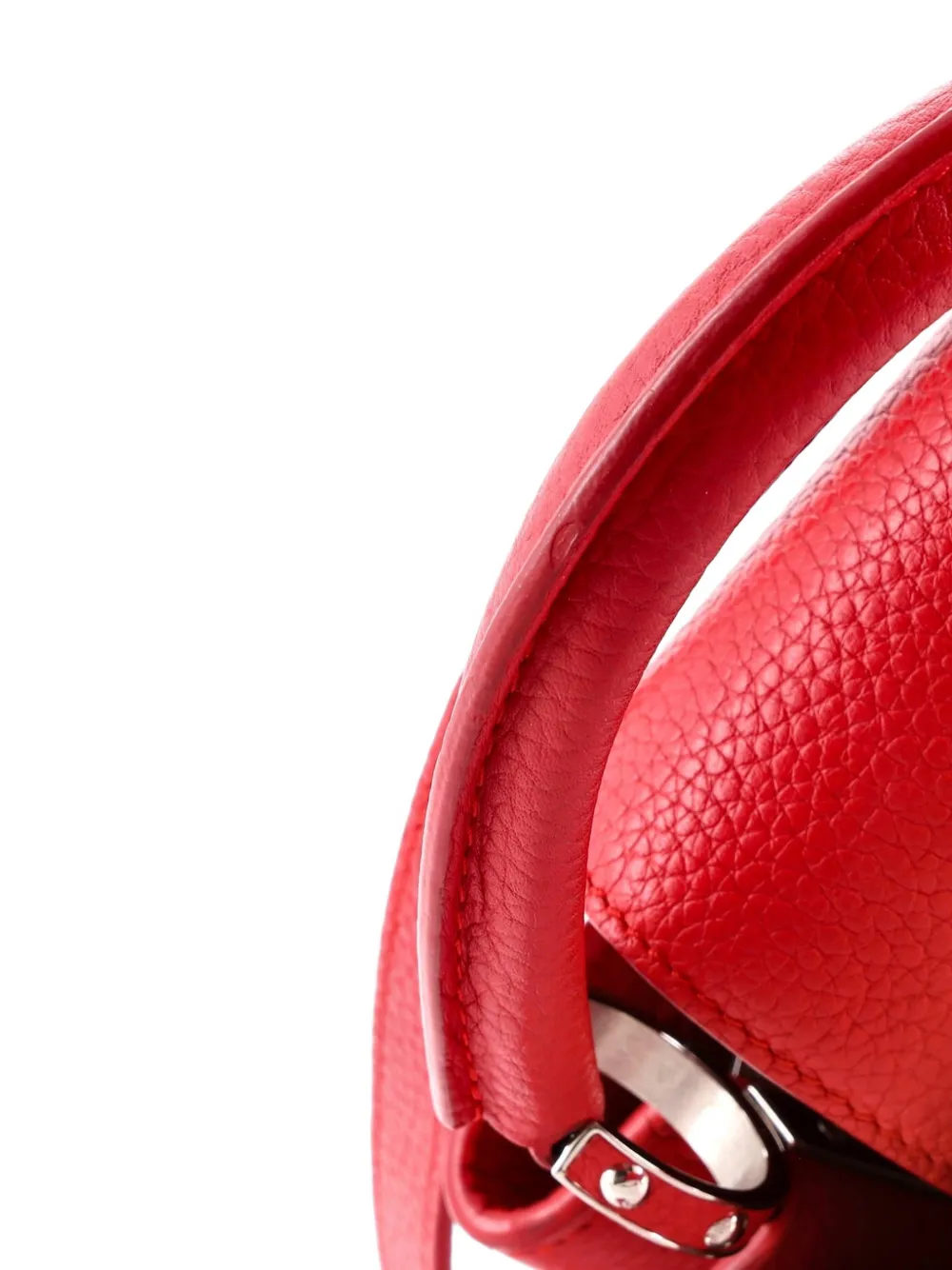 Louis Vuitton Pre-owned Capucines Bag Leather BB Satchel in Red, view 5