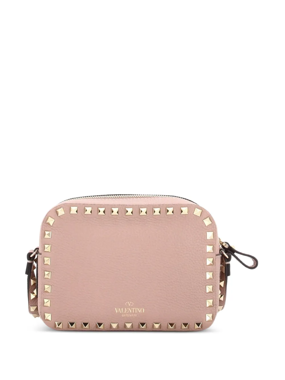 Rockstud Camera Leather Crossbody Bag