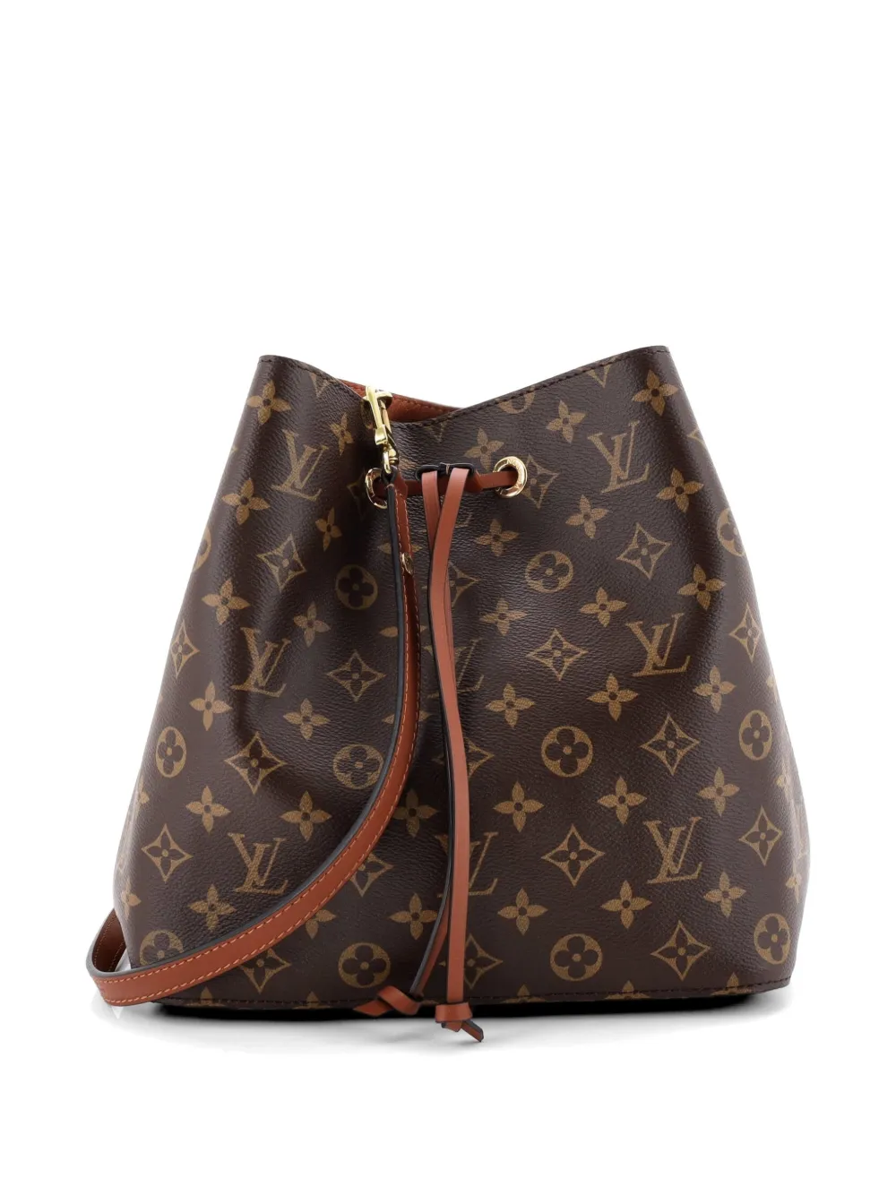 Louis Vuitton Pre-Owned NeoNoe Handbag Monogram Canvas with Leather MM bucket bag - Marrone