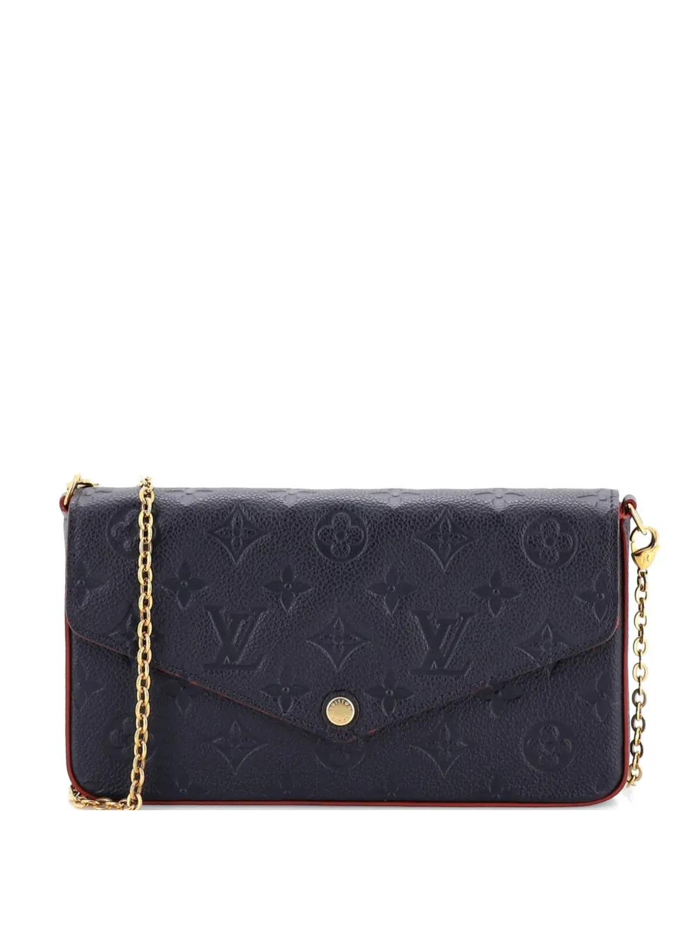 Louis Vuitton Pre-Owned Felicie Pochette Monogram Empreinte Leather crossbody bag - Blu