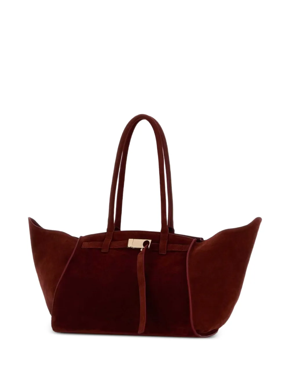  Benedetta Bruzziches Tiziano Mame Suede Tote Bag - Red 