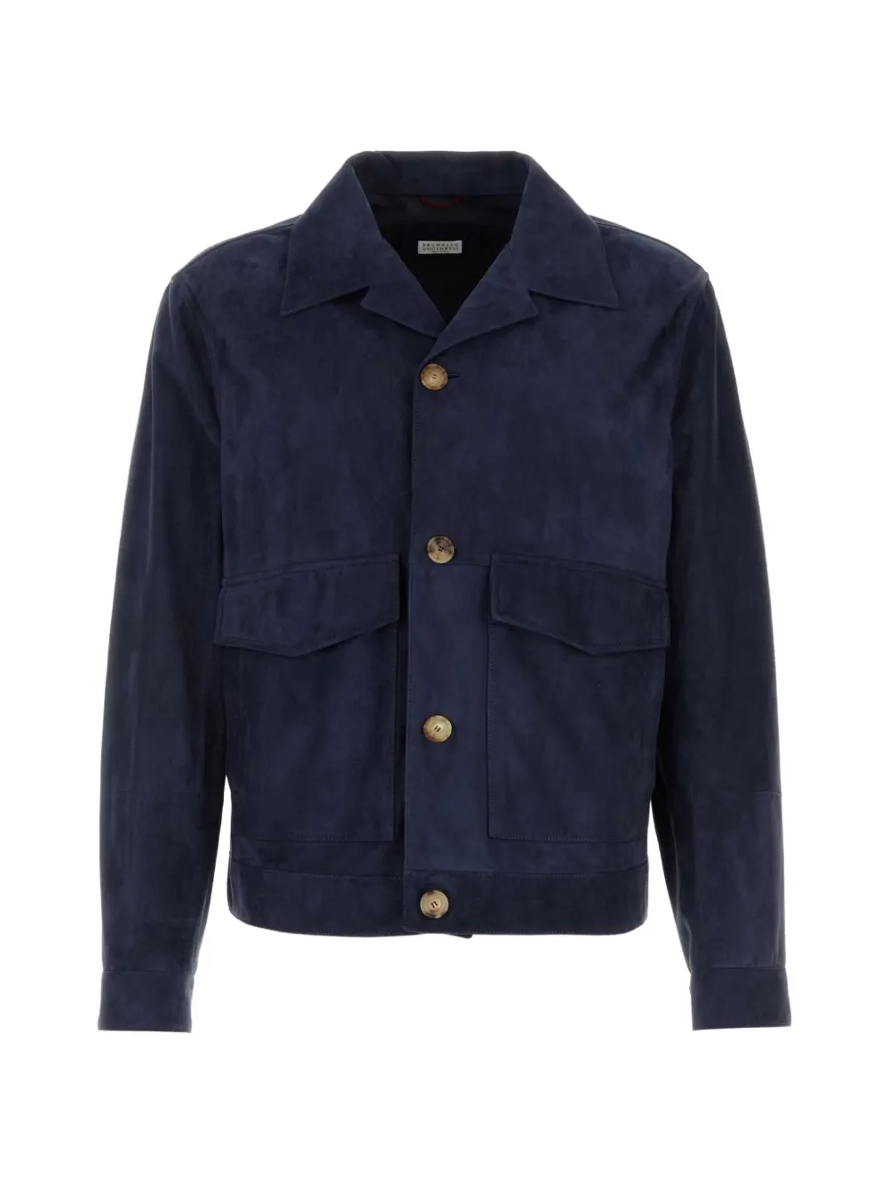 Brunello Cucinelli suede jacket - Blu