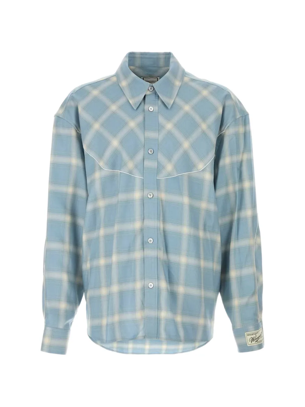 Wooyoungmi checked shirt - Blue