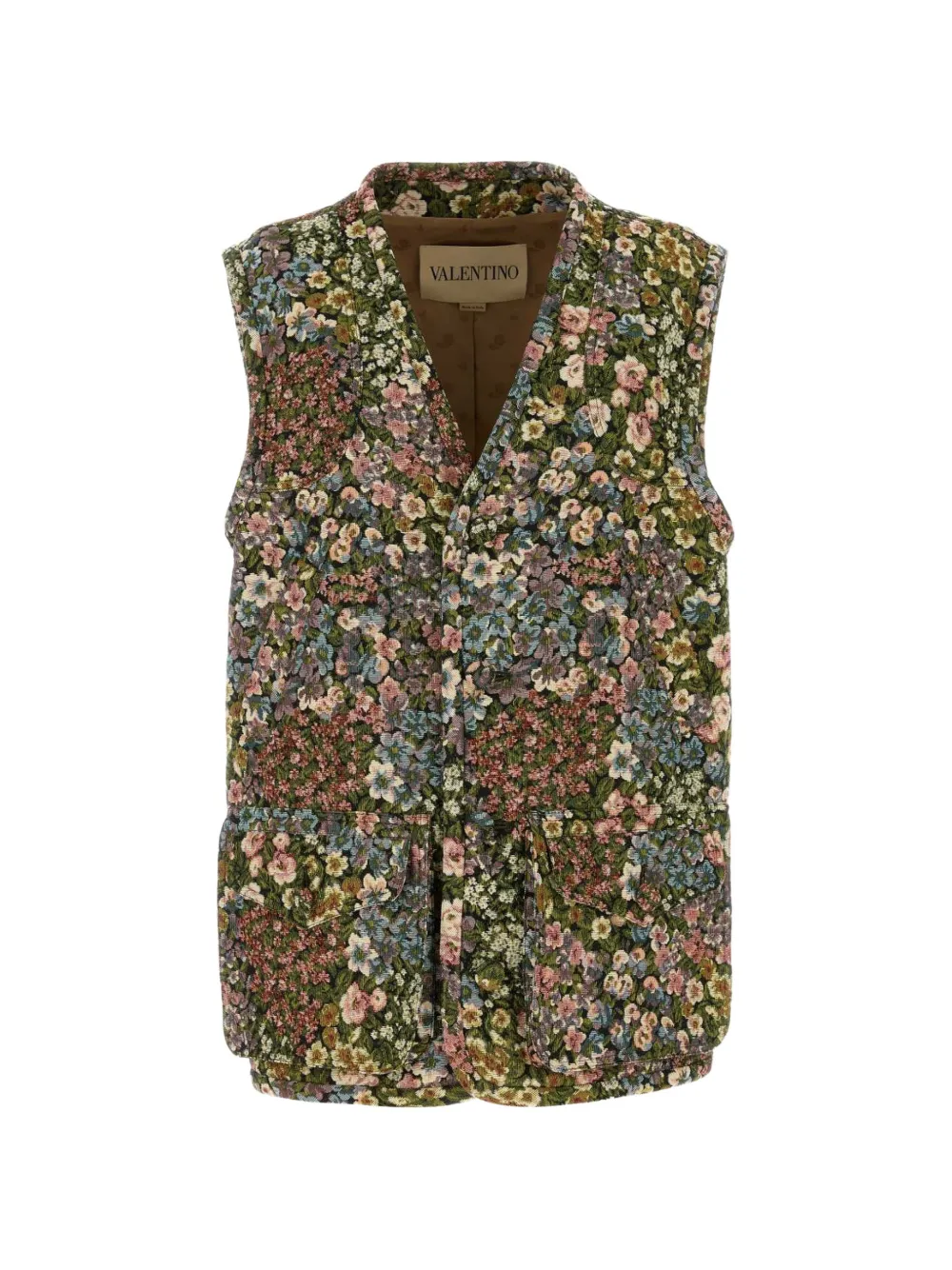 Valentino Garavani floral-print vest - Verde