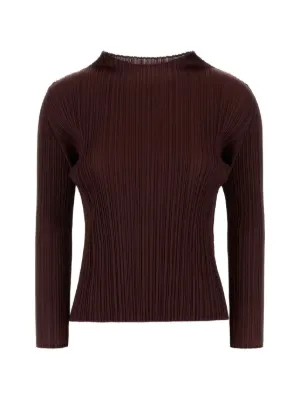 ISSEY MIYAKEme、イッセイミヤケ、ブラウン ハイネック トップス Issey Miyake ハイネック トップ | ブラウン | FARFETCH JP